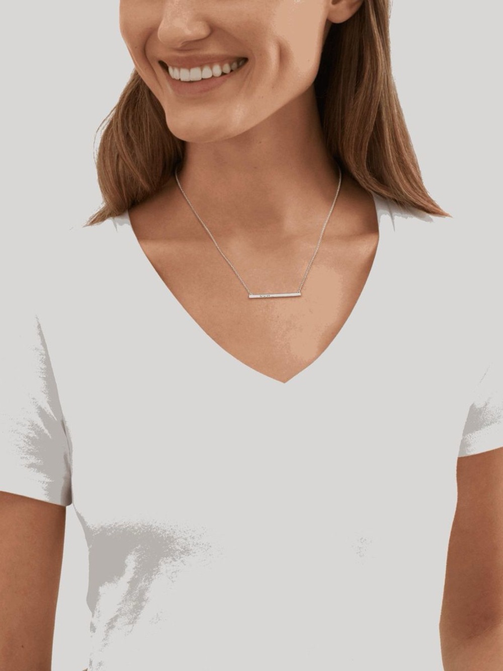 Silpada Silver Horizontal Bar Necklace